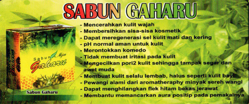 sabun kecantikan gaharu